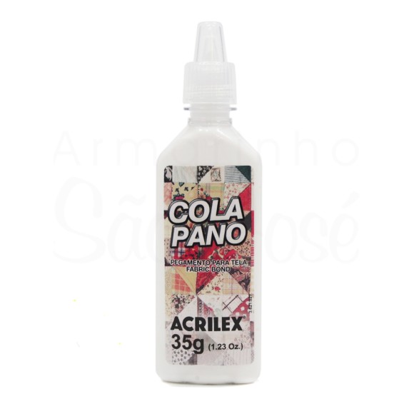 COLA PANO ACRILEX 35G COLA PARA FIXAR TECIDOS