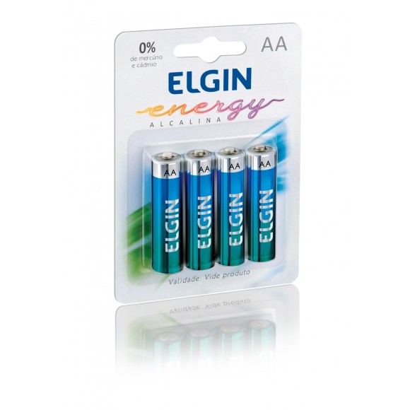 PILHAS ALCALINAS AA C/4  ELGIN